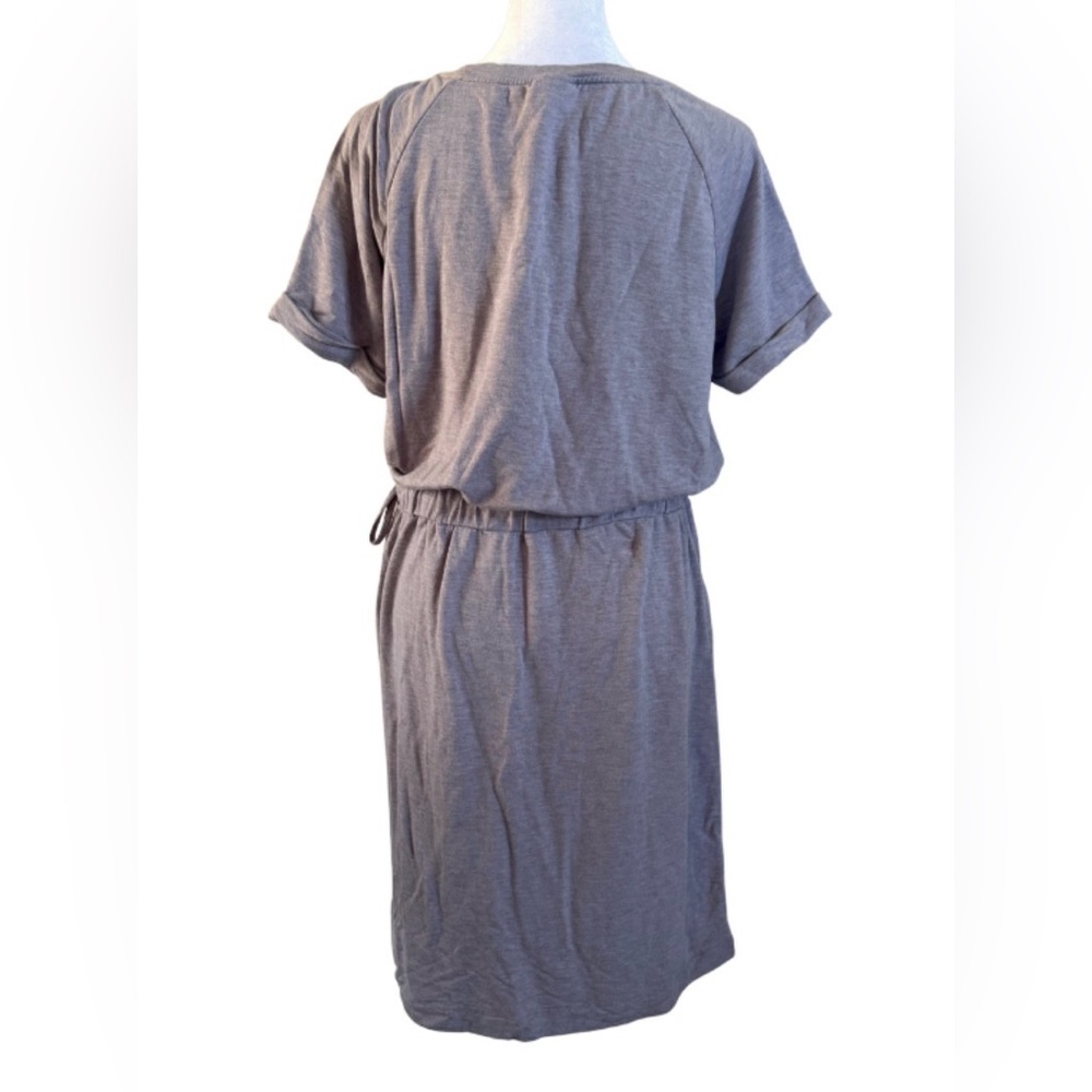 A New Day Gray Short Sleeve T-Shirt Dress - Picture 2 of 3